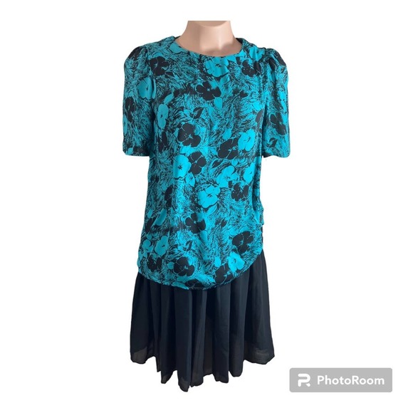 Vintage Young Concepts 80s Floral Dress - Picture 1 of 5